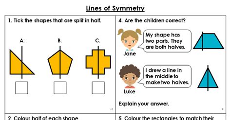 Year 2 Lines Of Symmetry Lesson Classroom Secrets Classroom Secrets