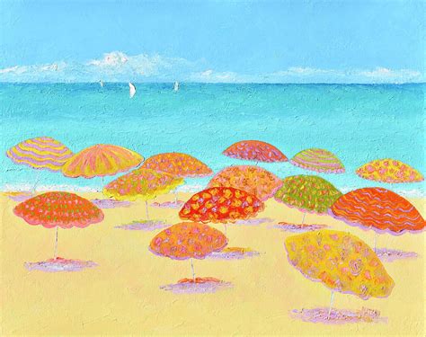 A Balmy Autumn Beach Day Painting By Jan Matson Pixels
