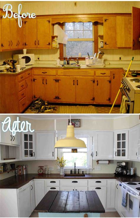 Painting Old Kitchen Cabinets Before After Pictures