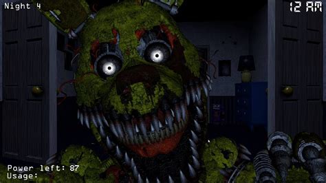 Nightmare Springtrap In Fnaf 4 Watch Your Nightmares Mod Youtube