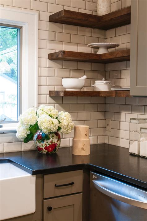 In a kitchen, use corner shelving as an opportunity for a bar. 20 Corner Cabinet Ideas That Optimize Your Kitchen Space