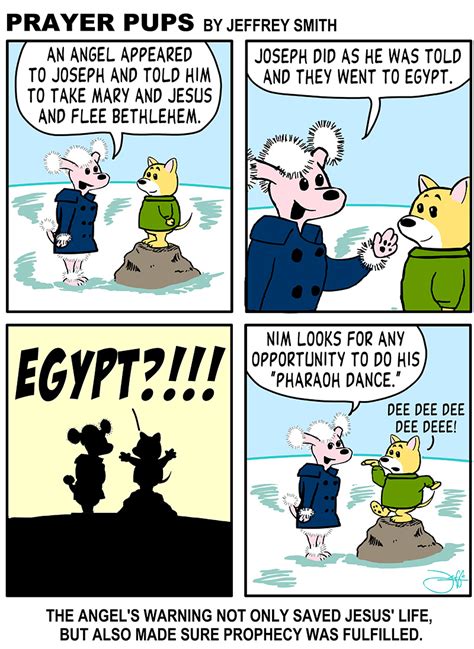 matthew 2 14 pharaoh dance christian cartoons from prayer pups christian comics