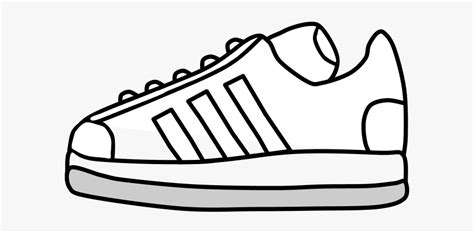 Sneakers Tennis Shoes Black And White Stripes Tennis Shoes Clipart