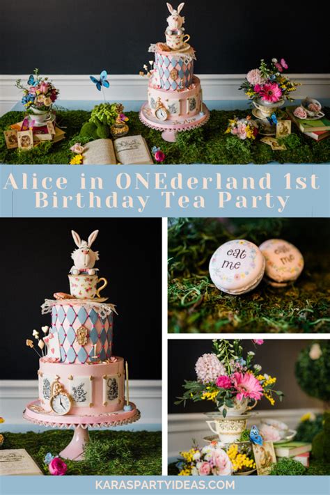 Karas Party Ideas Alice In Onederland 1st Birthday Tea Party Karas