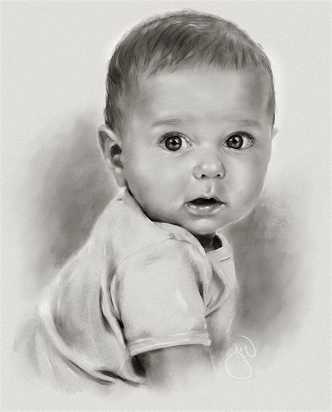Start with a circle draw a large circle and make a horizontal line below it for the chin. So artistic and captivating!!! | Baby face drawing, Baby ...