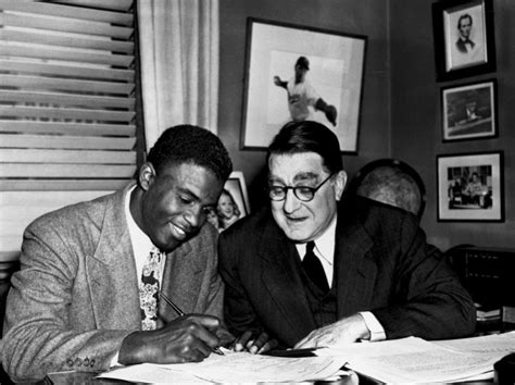 + $2.99 shipping + $2.99 shipping. Jackie Robinson Signs a Dodgers Contract