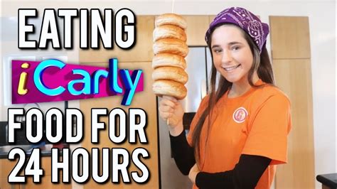 Eating Icarly Food For 24 Hours Youtube