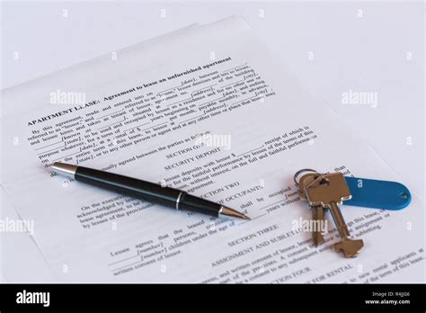 Documento Contrato De Arrendamiento Alquiler Con Claves Y La Pluma