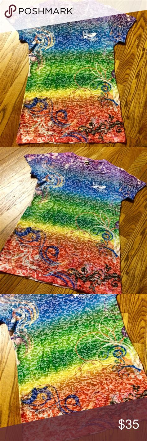Beautiful Mermaid Rainbow Burnout Shirt Nwot Burnout Shirt Beautiful