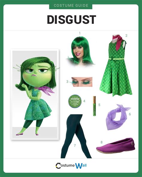 Top 10 Printable Disgust Inside Out Halloween Costumes