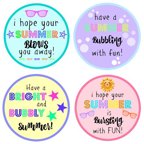We all cheer and i give them an award. End of Year Gift: Bubbles with FREE Printable - Moms ...