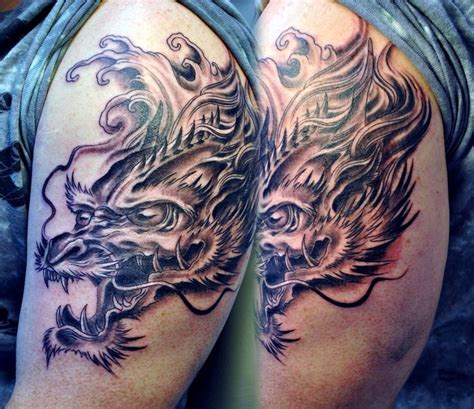 Dragon Head Tattoo By Gettattoo On Deviantart Dragon Head Tattoo