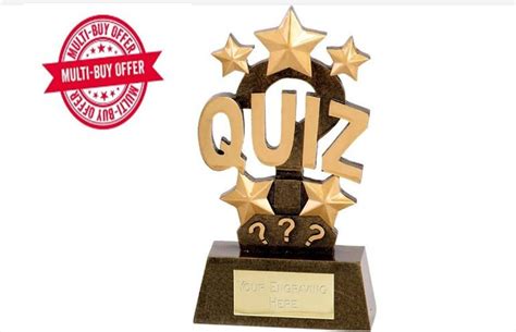 Quiz Award Quiz Trophy Incisione Personalizzata Etsy