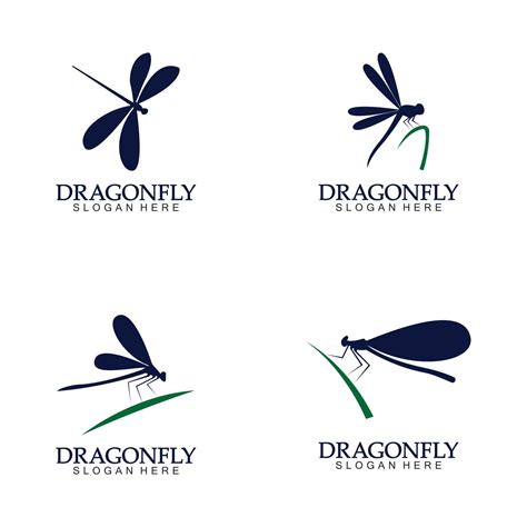 Dragonfly Logo Vector Icon 2495865 Vector Art At Vecteezy
