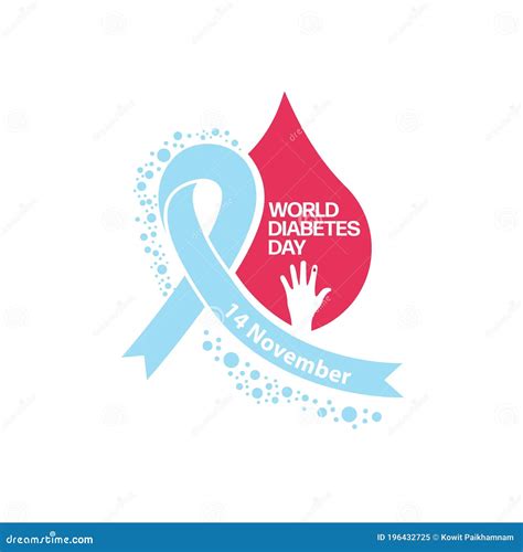 World Diabetes Day Concept Logo Design Template Vector Illustration