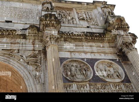 The Arch Of Constantine Arco Di Costantino Is A Triumphal Arch In