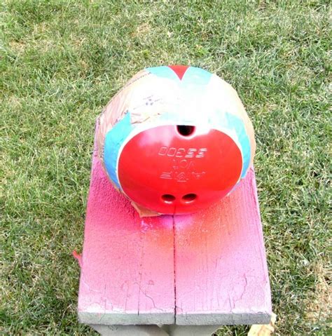 Upcycled Bowling Ball Yard Art Hometalk