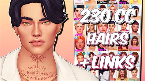 🌿 Maxis Match Male Hair Collection 🌿 Over 200 Items Cc Links R