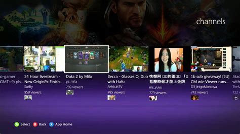 Brief Overview Of Twitchtv Xbox 360 App Youtube