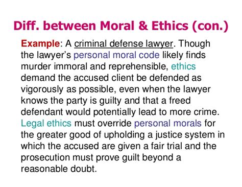 Usually a good moral example comes when a situation is particularly demanding of the individual or when circumstances are particularly confusing. Business ethics C1 -moral_ethics_ethical_dilemma
