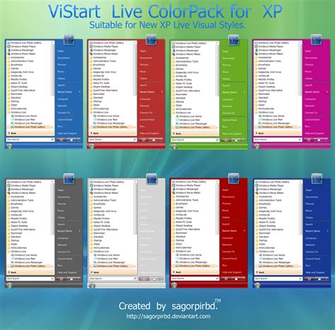 Vistart Live Colorpack For Xp By Sagorpirbd On Deviantart