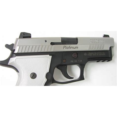 Sig Sauer P229 Elite 9mm Caliber Pistol Platinum Elite Model With