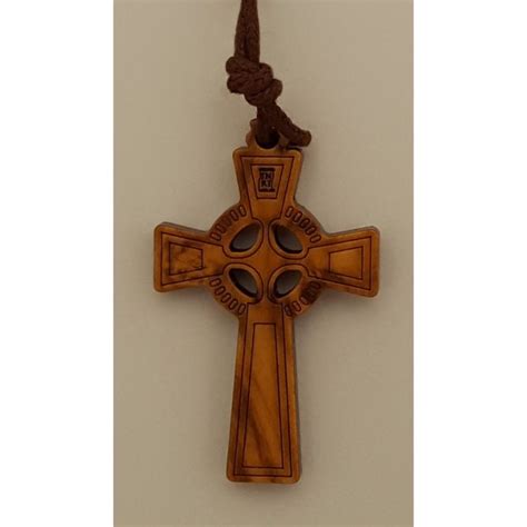 Olive Wood Celtic Cross Pendant The Robert Emmet Company Inc