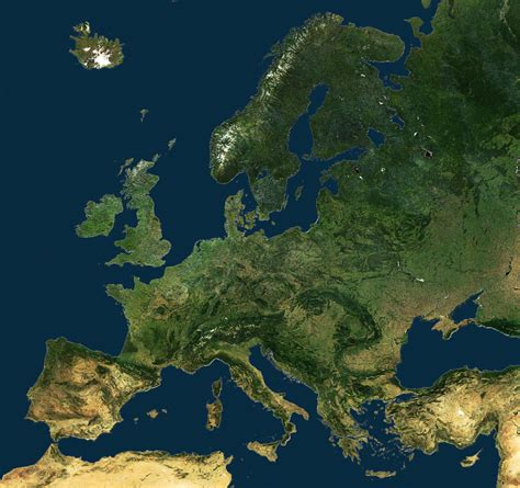 Mapa Físico De Europa En Alta Resolución Kiwiworldpresss