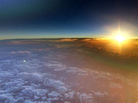 Sunrise From 39000 Ft This Morning Looked Like We Were In Low Earth