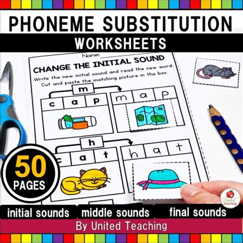 Phoneme Substitution Worksheets United Teaching