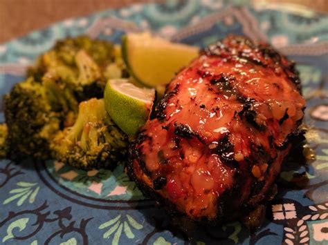 Grilled Lime Cilantro Chicken With Sweet Chili Sauce Recipe Allrecipes