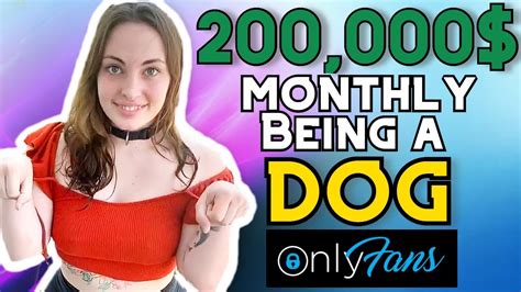 This Girl Makes 200000 A Month Acting Like A Dog Youtube