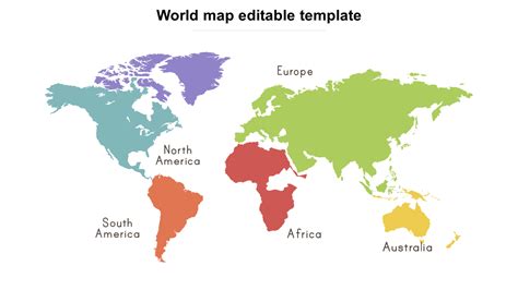 Free Editable World Map With Countries