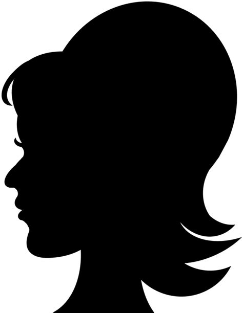 Download Clipart Silhouette Woman Head Silhouette Png Download