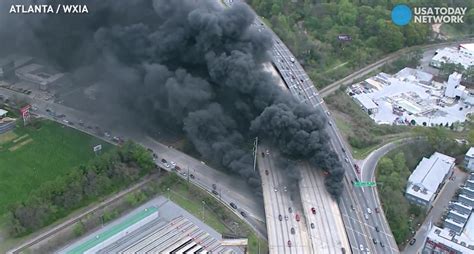 Atlanta I 85 Freeway Fire And Collapse World Trade