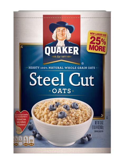 Quaker oats august 2017 pertaining to oatmeal food label quaker oatmeal food label world of quaker oatmeal food label projecthalal in quaker cereals quaker quick oats dry nutrition facts calories for best results be sure to enable the option to print background images in the following browsers. Product: Hot Cereals - Quaker Steel Cut Oats | QuakerOats.com