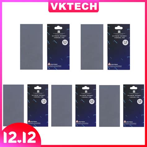 [vktech] thermal pad 12 8 w mk silicone thermal conductive pads 85x45mm for gpu cpu ic chipset
