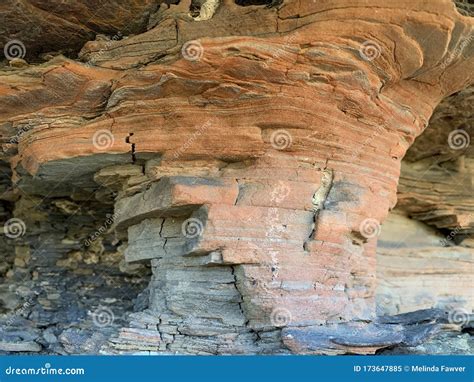 Layered Sandstone Cliffs At Obed Stock Image Image Of Trail Park