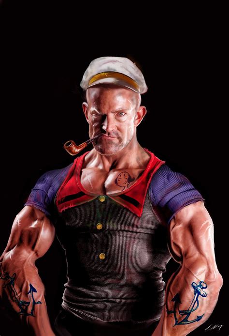 Untooned Popeye By Axlsalles On Deviantart Popeye The Sailor Man