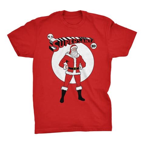 Super Santa T Shirt Christmas T Shirt Santa Shirt Santa Etsy