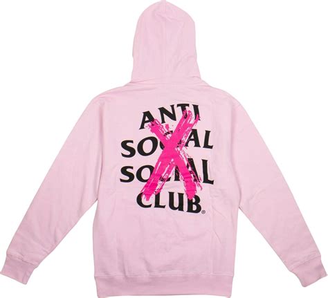 Anti Social Social Reebok Club Cancelled Hoodie Pink 69le 1885
