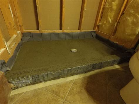 That's pretty much how shower floors are formed. How to Build a Tile Shower Floor - Shower Pan Liner and ...