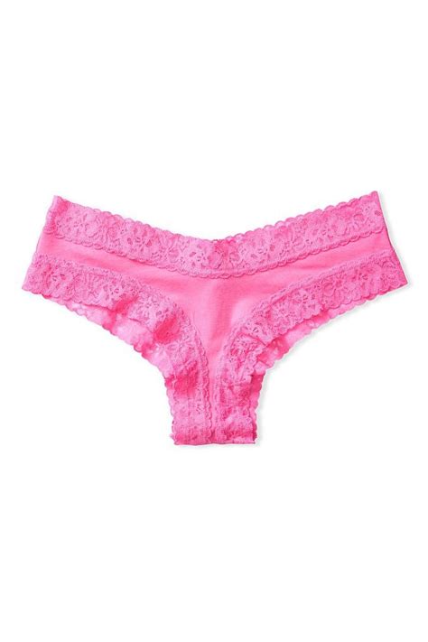 Buy Victorias Secret Stretch Cotton Lacewaist Cheeky Panty From The