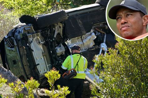Tiger Woods Crash Golfer Was Speeding Up To Km H Sheriff Says