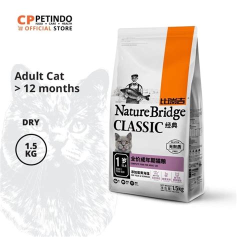 √ Cppetindo Nature Bridge Adult Cat Food [1.5 Kg] Terbaru Agustus 2021