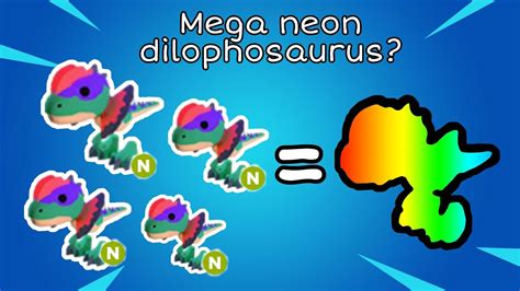 Making A Mega Neon Dilophosaurus Roblox Adopt Me • Youtube