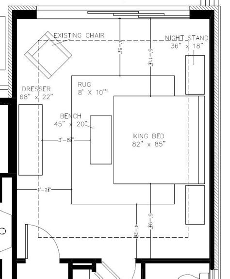 Master Furniture Layout | Furniture layout, Layout, Floor plans