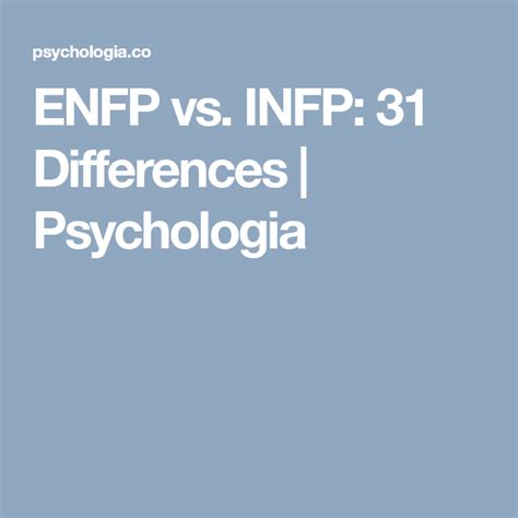 Differences Between Enfps And Infps How Do Enfps Compare To Infps Enfp Hot Sex Picture