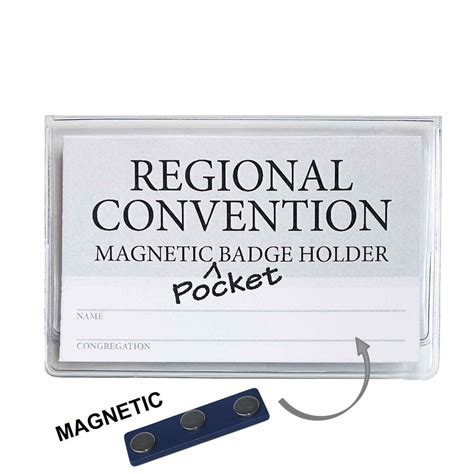 Magnetic Pocket Badge Holder Badge Holders Name Card Holder Badge
