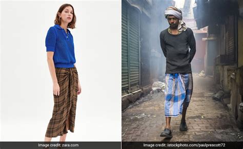 Twitter Can T Wrap Its Head Around Zara Skirt Resembling Lungis